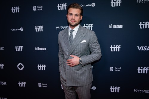 Leo Woodall walks the red carpet at the premiere of “Nuremberg” at the Toronto International Film Festival in Toronto on Sunday, September 7, 2025. THE CANADIAN PRESS/Arlyn McAdorey