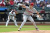 Cincinnati Reds pitcher Nick Lodolo (40) throws during the first inning of a baseball game against the New York Mets, Monday, May 25, 2026, in New York. (AP Photo/Heather Khalifa)