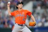 Houston Astros starting pitcher Tatsuya Imai throws to the Texas Rangers during the first inning of a baseball game Monday, May 25, 2026, in Arlington, Texas. (AP Photo/Julio Cortez)