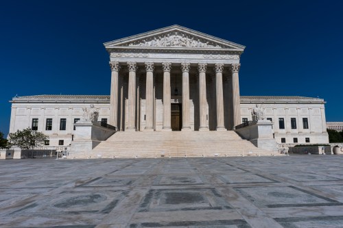 The Supreme Court is seen in Washington, Monday, May 18, 2026. (AP Photo/J. Scott Applewhite)