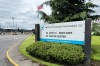 The exterior of the Nippon Dynawave Packaging Co. is shown, after a tank containing hazardous liquid imploded, on Tuesday, May 26, 2026 in Longview, Wash. (AP Photo/Claire Rush)