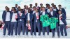 United States men's national soccer team pose after announcement of the team's roster, Tuesday, May 26, 2026, in New York, ahead of the FIFA World Cup soccer tournament. (AP Photo/Eduardo Munoz Alvarez)