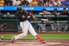 Pittsburgh Pirates' Esmerlyn Valdez hits a two-run home run off Chicago Cubs pitcher Jordan Wicks during the first inning of a baseball game in Pittsburgh, Tuesday, May 26, 2026. (AP Photo/Gene J. Puskar)