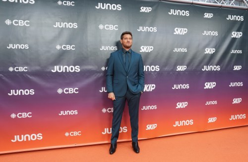 Michael Bublé arrives for the Juno Awards, in Vancouver, on Sunday, March 30, 2025. THE CANADIAN PRESS/Ethan Cairns