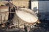 Damage is seen at Nippon Dynawave Packaging Co., after a tank containing hazardous liquid imploded, on Tuesday, May 26, 2026, in Longview, Wash. (Karen Ducey/The Seattle Times via AP)
