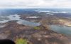 Trees burned by wildfires in northern Manitoba are shown during a helicopter tour in the surrounding area of Flin Flon, Man. on Thursday, June 12, 2025. THE CANADIAN PRESS/Mike Deal-Pool