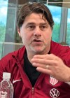 United States coach Mauricio Pochettino speaks with the media at the national training complex, Thursday, May 28, 2026, in Fayetteville, Ga., ahead of the FIFA World Cup soccer tournament. (AP Photo/Ronald Blum
