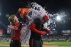 Chicago White Sox's Miguel Vargasof reacts to a Gatorade bath from Chicago White Sox's Chase Meidroth and Chicago White Sox's Colson Montgomery following a two-run walk-off home run against the Detroit Tigers during the tenth inning of a baseball game Friday, May 29, 2026, in Chicago. (AP Photo/Talia Sprague)