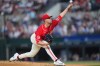 Texas Rangers starting pitcher MacKenzie Gore throws during the first inning of a baseball game against the Cincinnati Reds, Friday, May 29, 2026, in Arlington, Texas. (AP Photo/LM Otero)