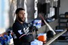Minnesota Twins pitcher Simeon Woods-Richardson sits in the dugout after being relieved during the third inning of a baseball game against the Chicago White Sox, Thursday, May 28, 2026, in Chicago. (AP Photo/Matt Marton)