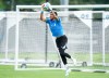 Canada goalkeeper Dayne St. Clair makes a save during Team Canada World Cup roster selection camp in Charlotte, N.C., on Wednesday, May 27, 2026. THE CANADIAN PRESS/Nathan Denette