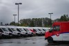 Vehicles sit idle at a Canada Post delivery depot, in Burnaby, B.C., on Monday, Sept. 29, 2025. THE CANADIAN PRESS/Darryl Dyck