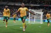 FILE - South Africa's Oswin Appollis celebrates after scoring his side's second goal during a World Cup 2026 group C qualifying soccer match between South Africa and Rwanda at Mbombela Stadium, in Nelspruit, South Africa, Oct. 14, 2025. (AP Photo/Alfonso Nqunjana, File)