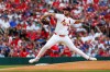 St. Louis Cardinals pitcher Matthew Liberatore throws during the first inning of a baseball game against the Chicago Cubs Sunday, May 31, 2026, in St. Louis. (AP Photo/Scott Kane)