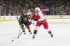 FILE - Carolina Hurricanes center Jordan Staal (11) shoots against Vegas Golden Knights center William Karlsson (71) during the third period of an NHL hockey game, Oct. 20, 2025, in Las Vegas. (AP Photo/Candice Ward, file)