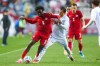 Canada's Ismael Kone (8) and Uzbekistan's Otabek Shukurov (7) vie for the ball during the first half of an international men's soccer friendly in Edmonton on Monday, June 1, 2026. THE CANADIAN PRESS/Codie McLachlan