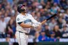 Seattle Mariners' Josh Naylor watches his solo home run during the seventh inning of a baseball game against the New York Mets, Monday, June 1, 2026, in Seattle. (AP Photo/Stephen Brashear)