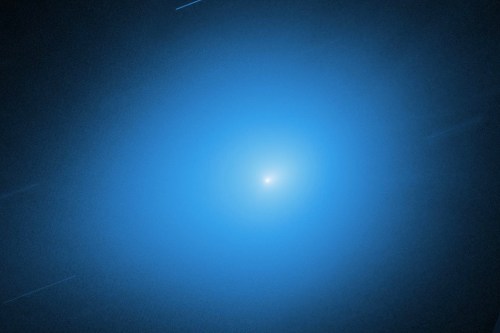 FILE - This image provided by NASA shows the interstellar comet 3I/Atlas captured by the Hubble Space Telescope on Nov. 30, 2025. (NASA, ESA, STScI, D. Jewitt (UCLA), M.-T. Hui (Shanghai Astronomical Observatory), J. DePasquale (STScI) via AP, File)