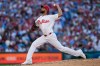 Philadelphia Phillies' Cristopher Sánchez pitches during the third inning of a baseball game against the San Diego Padres on Wednesday, June 3, 2026, in Philadelphia. (AP Photo/Matt Slocum)