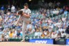 San Francisco Giants' Logan Webb pitches during the first inning of a baseball game against the Milwaukee Brewers, Wednesday, June 3, 2026, in Milwaukee. (AP Photo/Aaron Gash)