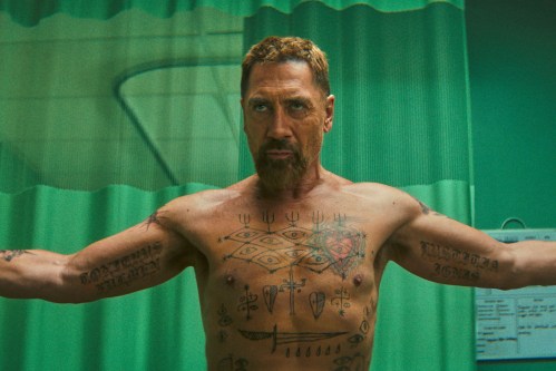 This image released by Apple shows Javier Bardem in a scene from 