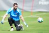 Goalkeeper Maxime Crépeau makes a save during Canada's World Cup roster selection camp in Charlotte, N.C., on Thursday, May 28, 2026. THE CANADIAN PRESS/Nathan Denette