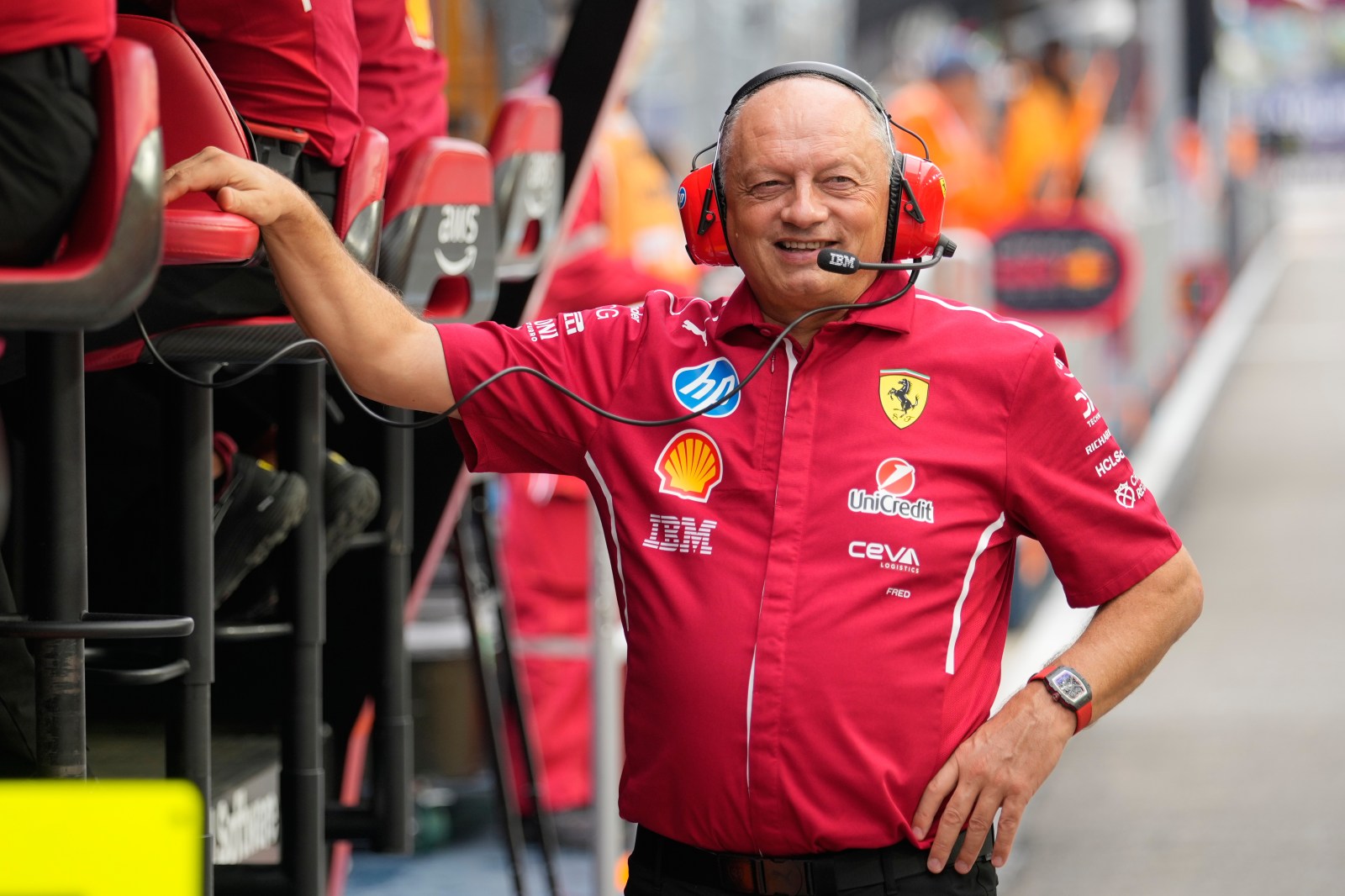 Ferrari team principal Fred Vasseur back at the track for Monaco Grand Prix after medical care