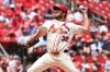 St. Louis Cardinals pitcher Matthew Liberatore delivers against the Cincinnati Reds during the first inning of a baseball game Saturday, June 6, 2026, in St. Louis. (AP Photo/Jeff Le)