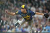 Milwaukee Brewers starting pitcher Jacob Misiorowski works against the Colorado Rockies in the seventh inning of a baseball game Saturday, June 6, 2026, in Denver. (AP Photo/David Zalubowski)