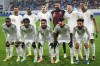FILE - Saudi Arabia players pose for a team photo before the international friendly soccer match between Serbia and Saudi Arabia in Backa Topola, Serbia, Tuesday, March 31, 2026. (AP Photo/Darko Vojinovic, File)