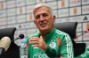 Vladimir Petković, head coach of Algeria's national soccer team, speaks during a press conference in Algiers, Algeria, Sunday, May 31, 2026. (AP Photo/Fateh Guidoum)