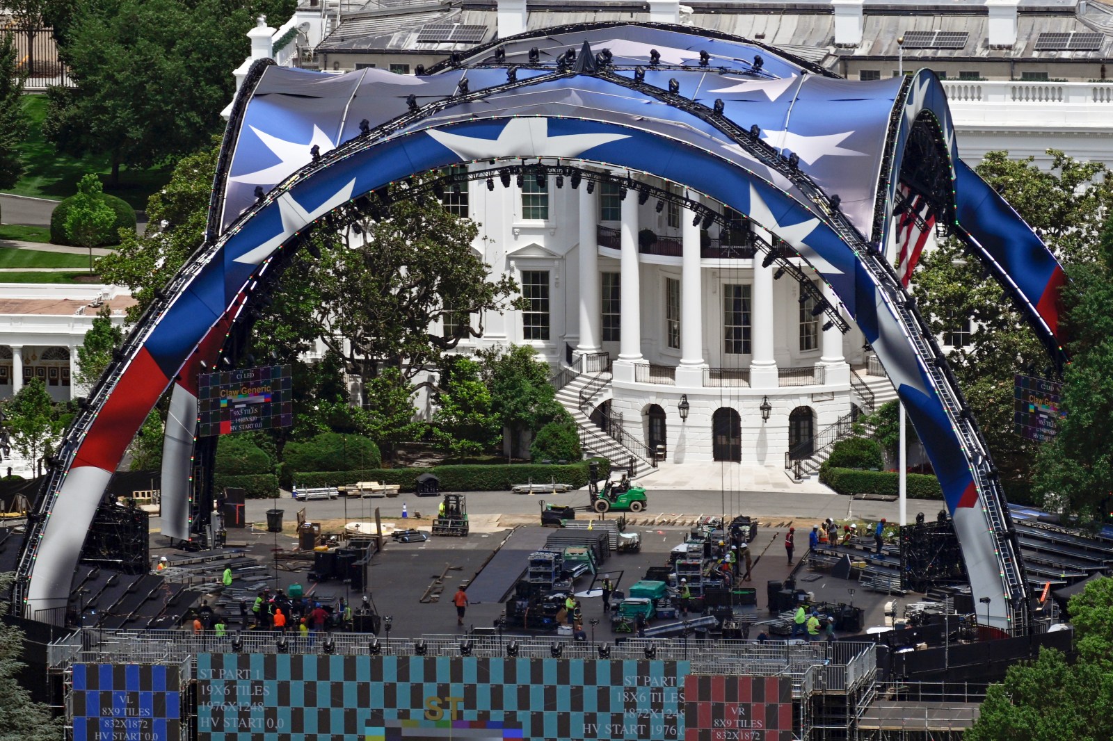 Construction begins on new South Lawn helipad at the White House