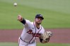 Atlanta Braves pitcher Bryce Elder delivers to a Pittsburgh Pirates batter during the first inning of a baseball game, Sunday, June 7, 2026, in Atlanta. (AP Photo/Erik S. Lesser)