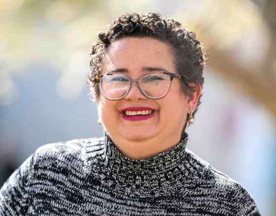 Andrea Castro has been busy volunteering since she moved to Winnipeg from Bogota, Columbia in 2021. (Mike Sudoma / Free Press)