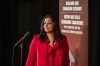 Deputy Premier of British Columbia Niki Sharma speaks to media prior to the First Ministers' Meeting in Saskatoon, on Monday, June 2, 2025. THE CANADIAN PRESS/Liam Richards
