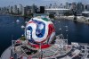 Science World is pictured wrapped as a soccer ball for the FIFA World Cup 2026 in Vancouver, on Sunday, May 24, 2026. THE CANADIAN PRESS/Ethan Cairns
