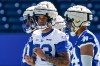 Winnipeg Blue Bomber rookie Dante Daniels (73) at the opening of rookie camp in Winnipeg Thursday, May 7, 2026.    THE CANADIAN PRESS/John Woods
