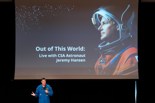 Canadian Space Agency astronaut and Artemis II crew member Jeremy Hansen speaks at an event at the Halifax Central Library in Halifax on Wednesday, June 10, 2026. THE CANADIAN PRESS/Darren Calabrese