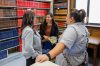 MIKE DEAL / FREE PRESS
Associate chief judge of reconciliation, Jerilee Ryle chats with Melissa Brown (right), justice manager at Manitoba Keewatinowi Okimakanak, and Crystal Brown (left), director of justice and rights at the Southern Chiefs Organization.