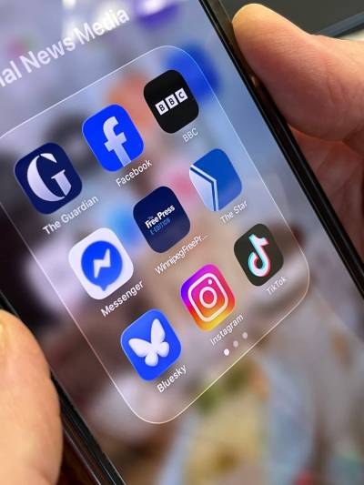 File
                                Social media apps on a smartphone.