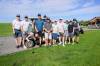 Mike Sudoma/Free Press
                                The group of friends get ready to tee off as Day 2 of the groups 40th annual golf trip commences.