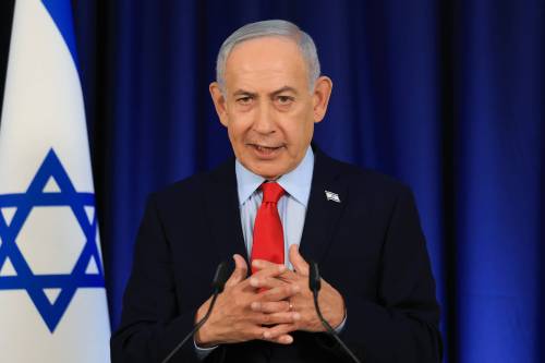 Ronen Zvulun, Pool Photo via AP
                                Israeli Prime Minister Benjamin Netanyahu speaks during a news conference in Jerusalem on March 19.