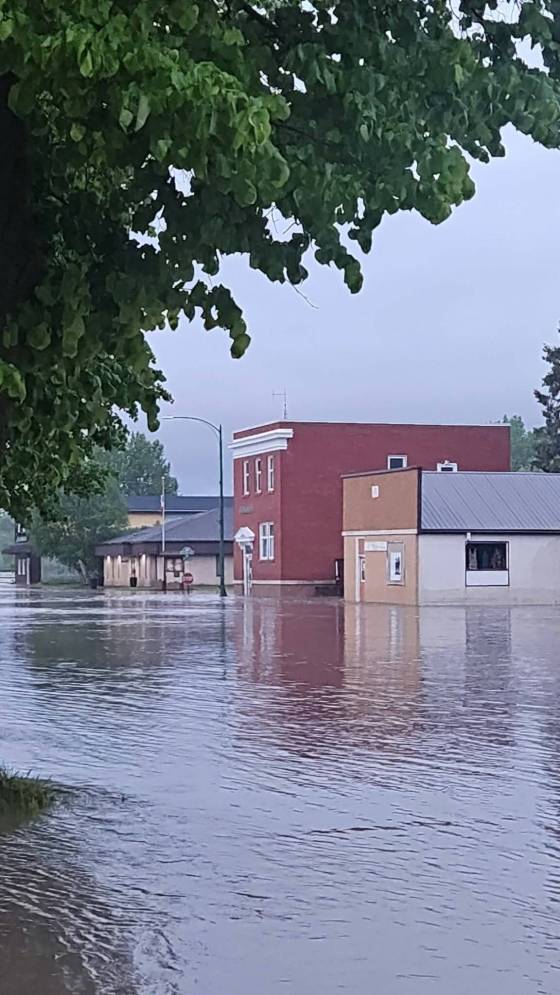 The municipality of Minitonas-Bowsman declared a state of emergency owing to flooding. (Submitted)