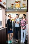 MIKAELA MACKENZIE / FREE PRESS From left: Samra Solomon, Tammy Fekadu and Hanan Salim at Baro restaurant, named for the river that rolls through the Ethiopian highlands.