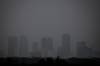 Heavy clouds were seen over Winnipeg as a storm rolled into southern Manitoba and tornados were reported in rural areas on Tuesday. (John Woods / Free Press)