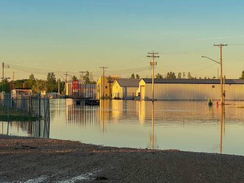 LANCE JACOBSON PHOTO
                                The Town of Swan River and Municipality of Minitonas-Bowsman declared states of emergencies earlier this week after the communities flooded and stranded many in their homes.