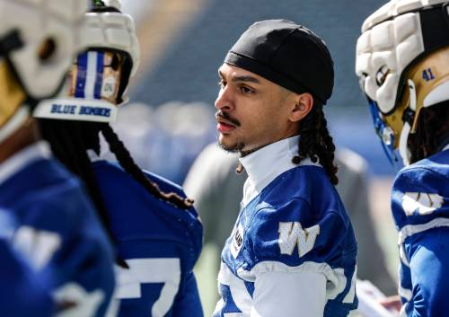 JOHN WOODS / THE CANADIAN PRESS FILES
                                Winnipeg Blue Bombers returner Trey Vaval says he always dreamed of being in the spot he now finds himself.