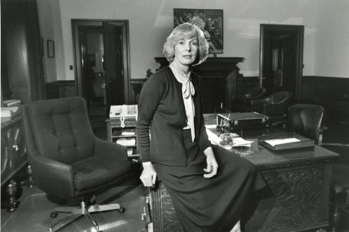 FREE PRESS FILES
                                By 1981, Maureen Hemphill had won a seat in the provincial electoral district of Logan.