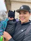 Supplied by Morberg House
                                Ethan Wildcat with his son