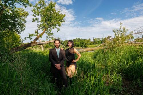 MIKE DEAL / FREE PRESS
                                Tony Mazza and his sister, Giovanna, make up progressive electronic group Luana Moth. They&rsquo;ll be debuting new music Saturday at the Park Theatre.